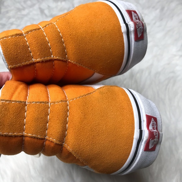 Vans Sk8-Hi Mens Orange Skateboarding Sneakers 11 - Picture 4 of 13